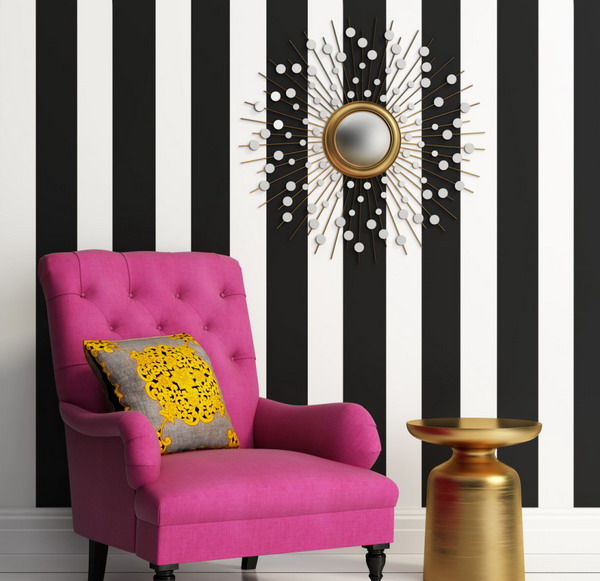Painting the wall: ideas for patterns, colors & stripes